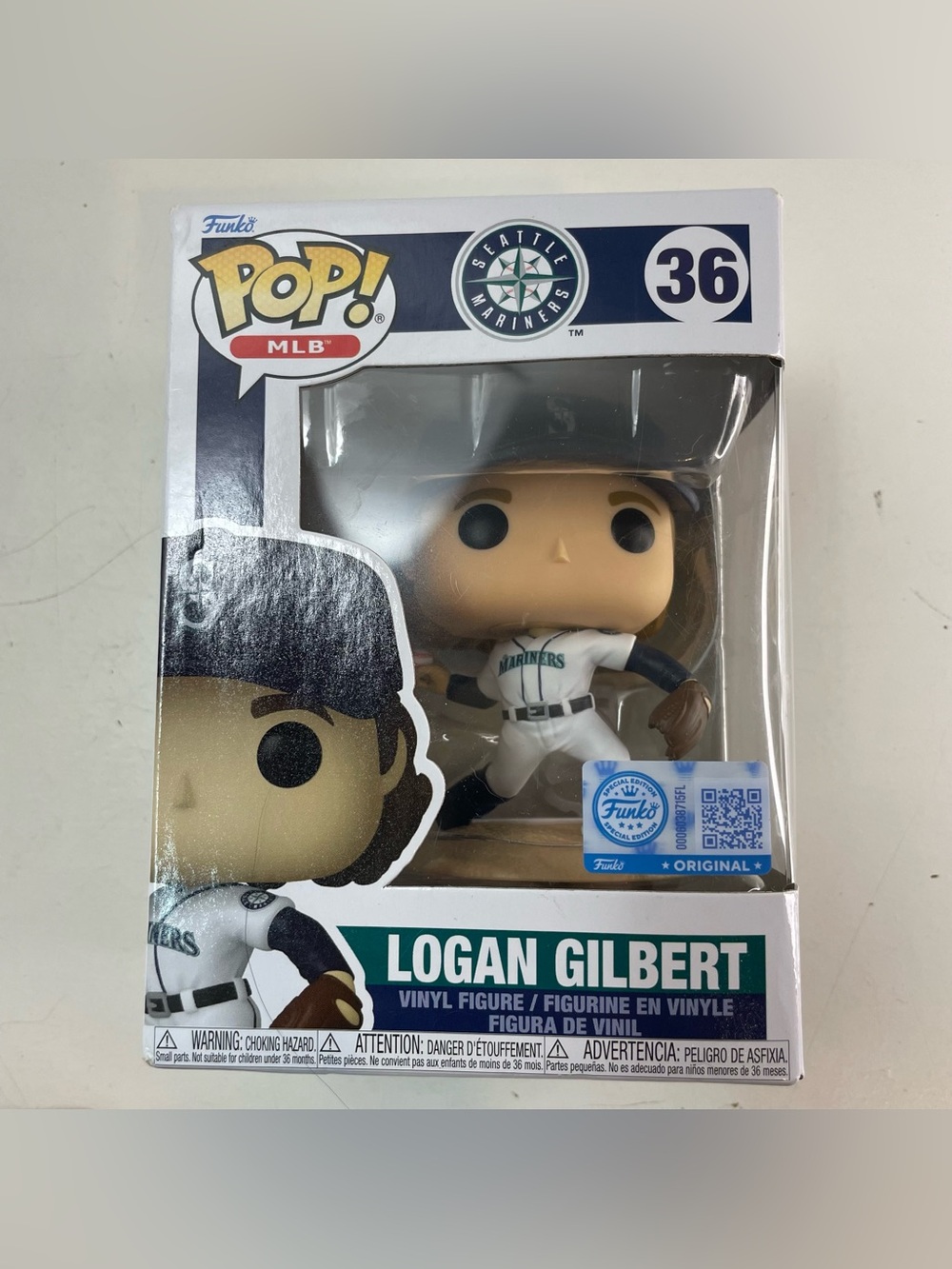 Funko Pop! Logan Gilbert Seattle Mariners T~Mobile Exclusive Pop SGA 9/10/25